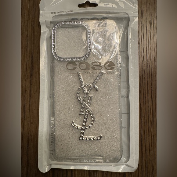 Silver Glitter Phone Case iPhone 15 pro max - Picture 1 of 1